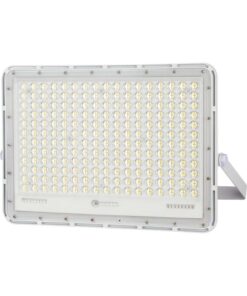 LED ηλιακός προβολέας 30W ψυχρό λευκό 6400K με λευκό σώμα και χειριστήριο V-TAC – 7847