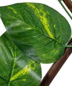 GloboStar® Artificial Garden GOLDEN POTHOS 78496 Πτυσσόμενη Πέργκολα Τεχνητής Φυλλωσιάς – Κάθετος Κήπος Σύνθεση Πόθος Μ110 x Π10 x Υ120cm (min) Μ310 x Π10 x Υ45cm (max)