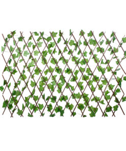 GloboStar® Artificial Garden IVY 78497 Πτυσσόμενη Πέργκολα Τεχνητής Φυλλωσιάς – Κάθετος Κήπος Σύνθεση Κισσός Μ110 x Π10 x Υ120cm (min) Μ310 x Π10 x Υ45cm (max)