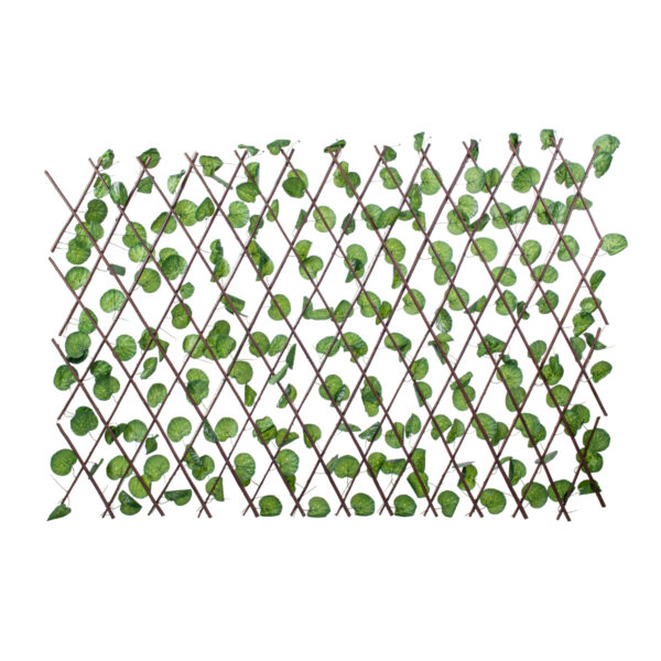 GloboStar® Artificial Garden NASTURTIUM 78498 Πτυσσόμενη Πέργκολα Τεχνητής Φυλλωσιάς – Κάθετος Κήπος Σύνθεση Ινδοκάρδαμο Μ110 x Π10 x Υ120cm (min) Μ310 x Π10 x Υ45cm (max)