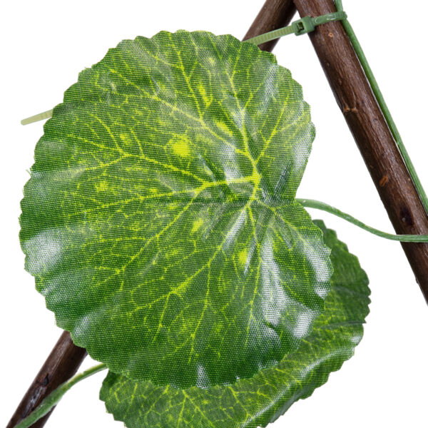 GloboStar® Artificial Garden NASTURTIUM 78498 Πτυσσόμενη Πέργκολα Τεχνητής Φυλλωσιάς – Κάθετος Κήπος Σύνθεση Ινδοκάρδαμο Μ110 x Π10 x Υ120cm (min) Μ310 x Π10 x Υ45cm (max)