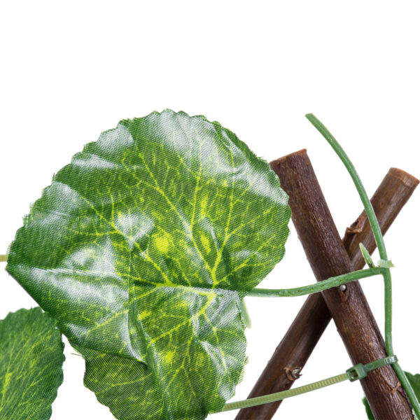 GloboStar® Artificial Garden NASTURTIUM 78498 Πτυσσόμενη Πέργκολα Τεχνητής Φυλλωσιάς – Κάθετος Κήπος Σύνθεση Ινδοκάρδαμο Μ110 x Π10 x Υ120cm (min) Μ310 x Π10 x Υ45cm (max)