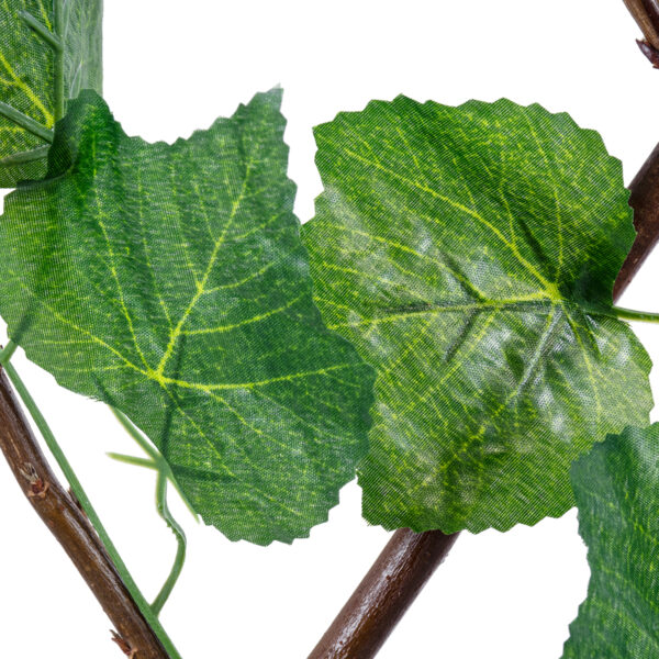 GloboStar® Artificial Garden VINE LEAVES 78499 Πτυσσόμενη Πέργκολα Τεχνητής Φυλλωσιάς – Κάθετος Κήπος Σύνθεση Αμπελόφυλλο Μ110 x Π10 x Υ120cm (min) Μ310 x Π10 x Υ45cm (max)