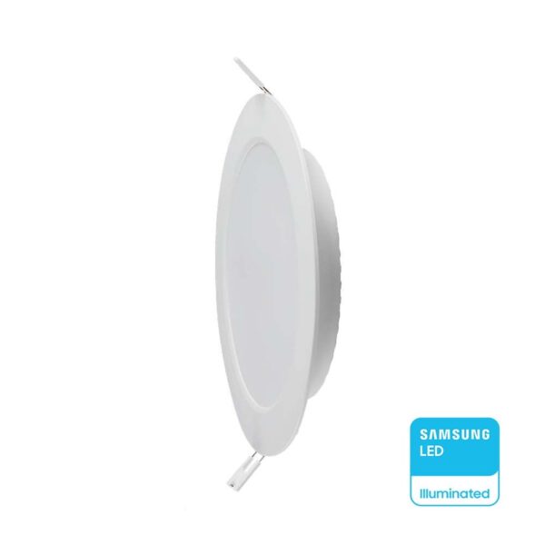 3W LED Panel V-TAC SAMSUNG Chip Χωνευτό Κυκλικό Φ9cm 330lm 3000K V-TAC – 78551