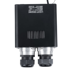 GloboStar® 78566 Μηχανή Οπτικής Ίνας Διπλής Κεφαλής – Fiber Optic Light Machine Double Head LED 45W AC 220-240V με Ασύρματο Χειριστήριο RF 2.4Ghz Μ16 x Π26 x Υ8.5cm RGB – 2 Years Warranty