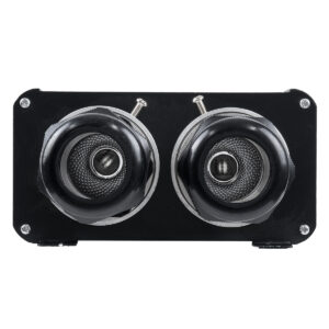 GloboStar® 78566 Μηχανή Οπτικής Ίνας Διπλής Κεφαλής – Fiber Optic Light Machine Double Head LED 45W AC 220-240V με Ασύρματο Χειριστήριο RF 2.4Ghz Μ16 x Π26 x Υ8.5cm RGB – 2 Years Warranty