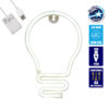 GloboStar® 78576 Φωτιστικό Ταμπέλα Φωτεινή Επιγραφή NEON LED Σήμανσης LAMP 5W με Καλώδιο Τροφοδοσίας USB – Μπαταρίας 3xAAA (Δεν Περιλαμβάνονται) – Ψυχρό Λευκό 6000K