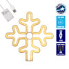 GloboStar® 78582 Φωτιστικό Ταμπέλα Φωτεινή Επιγραφή NEON LED Σήμανσης SNOWFLAKE 5W με Καλώδιο Τροφοδοσίας USB – Μπαταρίας 3xAAA (Δεν Περιλαμβάνονται) – Θερμό Λευκό 2700K