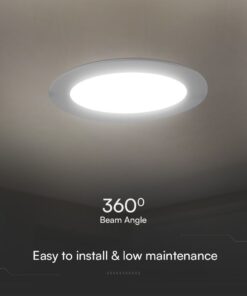 24W LED SAMSUNG Chip Panel Στρογγυλό Φ290 Χωνευτό 2640lm 6500K VTAC – 78691