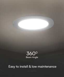24W LED SAMSUNG Chip Panel Στρογγυλό Φ290 Χωνευτό 2500lm 3000K VTAC – 78671