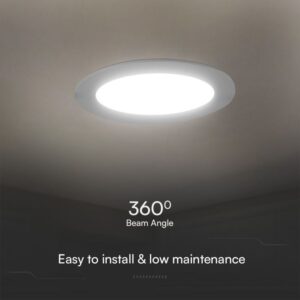 24W LED SAMSUNG Chip Panel Στρογγυλό Φ290 Χωνευτό 2500lm 3000K VTAC – 78671