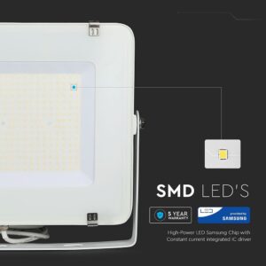 LED Προβολέας 200W V-TAC PRO Samsung Chip Λευκός 100° 24000lm Αδιάβροχος IP65 Ψυχρό Λευκό 6400K – 788
