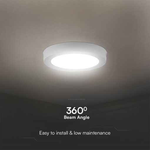 12W LED SAMSUNG Chip Panel Στρογγυλό Φ170 Επιφανειακό 1200lm Φυσικό 4000K VTAC – 78741