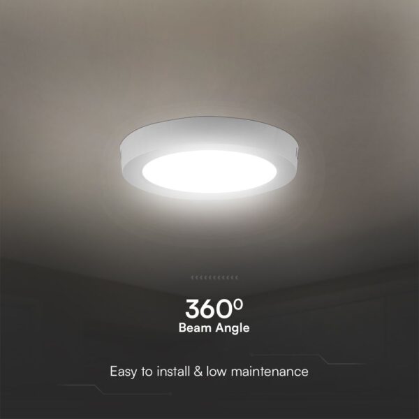 12W LED SAMSUNG Chip Panel Στρογγυλό Φ170 Επιφανειακό 1200lm Φυσικό 4000K VTAC – 78741