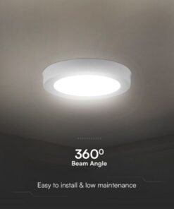 18W LED SAMSUNG Chip Panel Στρογγυλό Επιφανειακό 1980lm 4000K VTAC – 78771