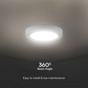 18W LED SAMSUNG Chip Panel Στρογγυλό Επιφανειακό 1850lm 3000K VTAC – 78761