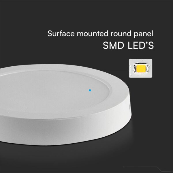 24W LED SAMSUNG Chip Panel Στρογγυλό Φ290 Επιφανειακό 2500lm 3000K VTAC – 78791