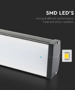 LED καμπάνα SMD γραμμική 100W 6500K Μαύρου Χρώματος V-TAC – 7893