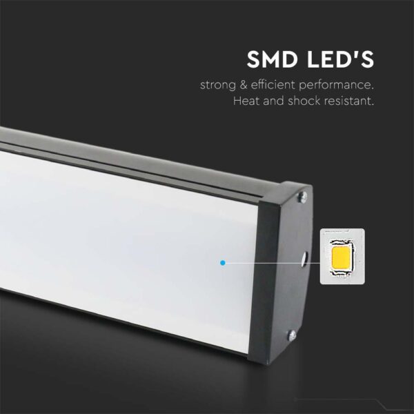 LED καμπάνα SMD γραμμική 100W 6500K Μαύρου Χρώματος V-TAC – 7893