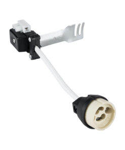 GloboStar® LAMPHOLDER 78950 Ντουί GU10 Πορσελάνης με 15cm VDE Καλώδιο – Anti-Fire Protection High Resistance Tube & Κυτίο Συνδεσμολογίας – ᐊVDEᐅ Certified – IP20 – Φ3.5 x Μ15cm – 5 Χρόνια Εγγύηση