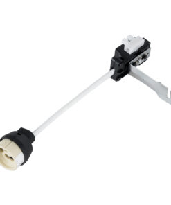 GloboStar® LAMPHOLDER 78950 Ντουί GU10 Πορσελάνης με 15cm VDE Καλώδιο – Anti-Fire Protection High Resistance Tube & Κυτίο Συνδεσμολογίας – ᐊVDEᐅ Certified – IP20 – Φ3.5 x Μ15cm – 5 Χρόνια Εγγύηση