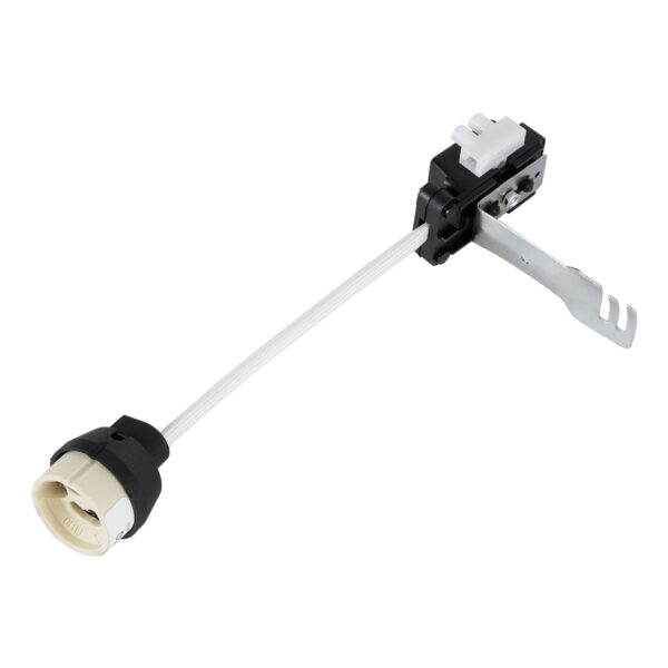 GloboStar® LAMPHOLDER 78950 Ντουί GU10 Πορσελάνης με 15cm VDE Καλώδιο – Anti-Fire Protection High Resistance Tube & Κυτίο Συνδεσμολογίας – ᐊVDEᐅ Certified – IP20 – Φ3.5 x Μ15cm – 5 Χρόνια Εγγύηση