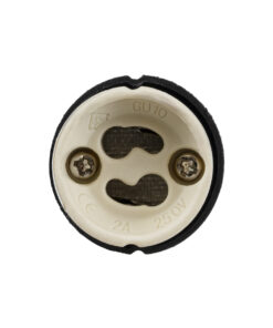 GloboStar® LAMPHOLDER 78950 Ντουί GU10 Πορσελάνης με 15cm VDE Καλώδιο – Anti-Fire Protection High Resistance Tube & Κυτίο Συνδεσμολογίας – ᐊVDEᐅ Certified – IP20 – Φ3.5 x Μ15cm – 5 Χρόνια Εγγύηση