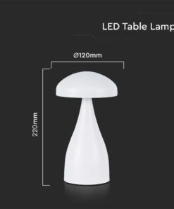 LED Επαναφορτιζόμενο Πορτατίφ V-TAC Λευκό Σώμα Dimmable CCT – 7896