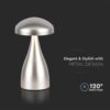 LED Επαναφορτιζόμενο Πορτατίφ V-TAC Champagne Gold Σώμα Dimmable CCT – 7897