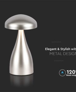 LED Επαναφορτιζόμενο Πορτατίφ V-TAC Champagne Gold Σώμα Dimmable CCT – 7897