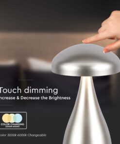 LED Επαναφορτιζόμενο Πορτατίφ V-TAC Champagne Gold Σώμα Dimmable CCT – 7897