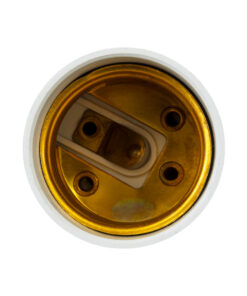 GloboStar® 78971 Πλαστικός Αντάπτορας Μετατροπέας από 1xB22 Ντουί σε 1xE27 Ντουί Λευκό Φ3.3 x Υ5cm