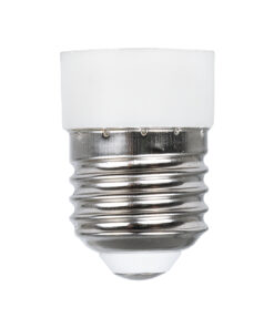 GloboStar® 78972 Πλαστικός Αντάπτορας Μετατροπέας από 1xE27 Ντουί σε 1xE14 Ντουί Λευκό Φ2.8 x Υ4.2cm