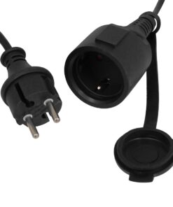 GloboStar® 78985 Καλωδιογιρλάντα PVC 20 Μέτρων με 15 Ντουί E27 με Πρίζα Schuko Επεκτεινόμενη Αδιάβροχη IP65