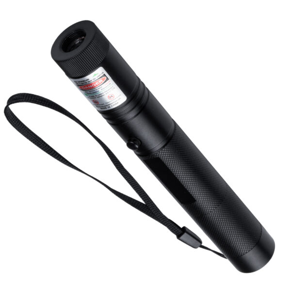 GloboStar® 78997 Φορητό Επαναφορτιζόμενο Laser Pointer 5Mw Class 3 DOT Zoom με Extra Κεφαλή για Dot Effects με Μπαταρία 18650 Li-ion 4800mAh & Φορτιστή – Πράσινο 532nm Φ2.2 x Υ15cm