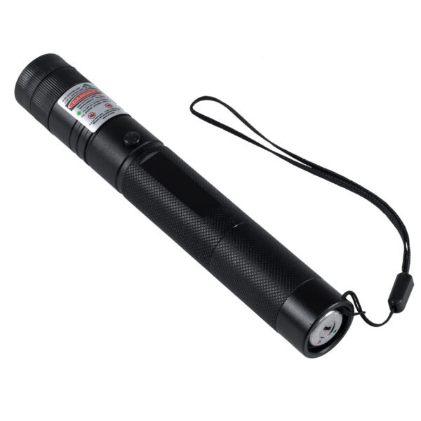 GloboStar® 78997 Φορητό Επαναφορτιζόμενο Laser Pointer 5Mw Class 3 DOT Zoom με Extra Κεφαλή για Dot Effects με Μπαταρία 18650 Li-ion 4800mAh & Φορτιστή – Πράσινο 532nm Φ2.2 x Υ15cm