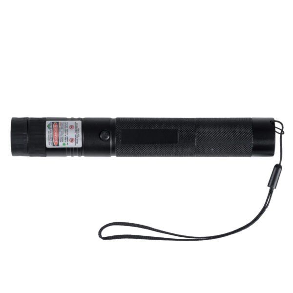 GloboStar® 78997 Φορητό Επαναφορτιζόμενο Laser Pointer 5Mw Class 3 DOT Zoom με Extra Κεφαλή για Dot Effects με Μπαταρία 18650 Li-ion 4800mAh & Φορτιστή – Πράσινο 532nm Φ2.2 x Υ15cm