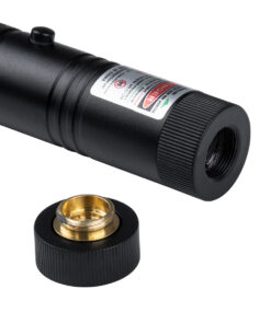 GloboStar® 78997 Φορητό Επαναφορτιζόμενο Laser Pointer 5Mw Class 3 DOT Zoom με Extra Κεφαλή για Dot Effects με Μπαταρία 18650 Li-ion 4800mAh & Φορτιστή – Πράσινο 532nm Φ2.2 x Υ15cm