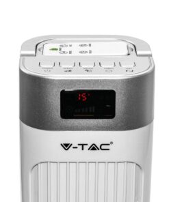 Επιδαπέδιος ανεμιστήρας στήλη 36” με οθόνη και χειριστήριο λευκός V-TAC – 7900