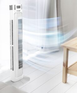 Επιδαπέδιος ανεμιστήρας στήλη 36” με οθόνη και χειριστήριο λευκός V-TAC – 7900