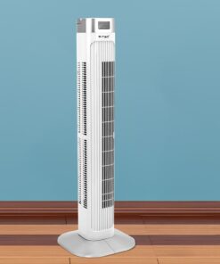 Επιδαπέδιος ανεμιστήρας στήλη 36” με οθόνη και χειριστήριο λευκός V-TAC – 7900