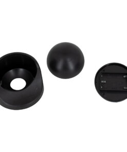 GloboStar® 79001 Μαύρο Φωτιστικό Μπαταρίας σε Σχήμα Κάμερας LED SMD 3W 300lm με Αισθητήρα Ημέρας-Νύχτας και PIR Αισθητήρα Κίνησης Ψυχρό Λευκό 6000K