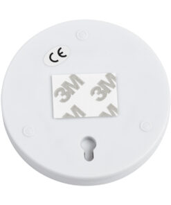 GloboStar® 79004 Φωτιστικό Νυκτός Μπαταρίας 3xAAA (Δεν Περιλαμβάνεται) LED SMD 5050 1W 80lm με Αισθητήρα Κίνησης και 3M Διπλής Όψης Αυτοκόλλητη Ταινία Αδιάβροχο IP44 Ψυχρό Λευκό 6000K D7.5 x H1.5cm