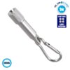 GloboStar® 79006 Μπρελόκ Φακός LED 1W Μπαταρίας Ψυχρό Λευκό 6000K