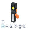 GloboStar® 79008 Φορητός Φακός Χειρός Εργασίας LED COB 13W με Επαναφορτιζόμενη Μπαταρία 1200mAh – Ισχυρό Μαγνήτη Βάσης – Καλώδιο Φόρτισης USB & Λειτουργία Power Bank – Ψυχρό Λευκό 6000K – Μ17 x Π4.5 x Υ2.7cm
