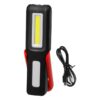 GloboStar® 79018 Φορητός Επαναφορτιζόμενος Φακός LED COB 6W 300 lm με Μαγνήτη & 1 Μπαταρία 18650 2400 mAh Li-ion Ψυχρό Λευκό 6000k