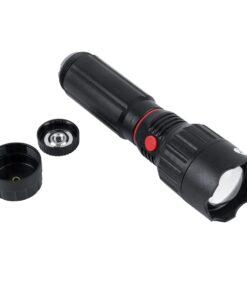 GloboStar® 79019 Φορητός Φακός Χειρός LED COB 3W Front + 3W Side 300lm Zoom 1° έως 60° Μοιρών Πτυσσόμενος με 3 Modes Αδιάβροχο IP54 Ψυχρό Λευκό 6000K