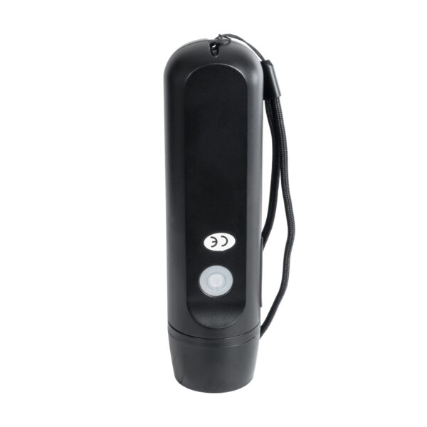 GloboStar® 79021 Φορητός Φακός Χειρός CREE LED 3W 240lm – με Επαναφορτιζόμενη Μπαταρία 1400mAh & Χειροκίνητο Φορτιστή Δυναμό – Ψυχρό Λευκό 6000K – Φ4.1 x Υ15cm