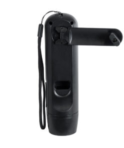 GloboStar® 79021 Φορητός Φακός Χειρός CREE LED 3W 240lm – με Επαναφορτιζόμενη Μπαταρία 1400mAh & Χειροκίνητο Φορτιστή Δυναμό – Ψυχρό Λευκό 6000K – Φ4.1 x Υ15cm