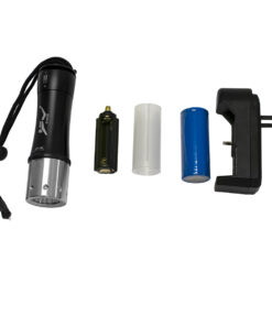 GloboStar® 79032 EXTREME Αδιάβροχος Φορητός Επαναφορτιζόμενος Φακός LED CREE XHP50 20W 2000lm & 1 x Μπαταρία 26650 2500mAh Li-ion IP68 Ψυχρό Λευκό 6000K